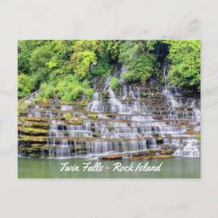 Carte Postale Pittoresque Twin Falls Rock Island