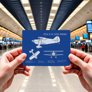 Carte Postale Pitts S-1C - Plans de plan d'avion ABD