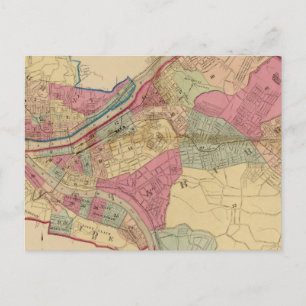 Carte Postale Pittsburgh et Allegheny