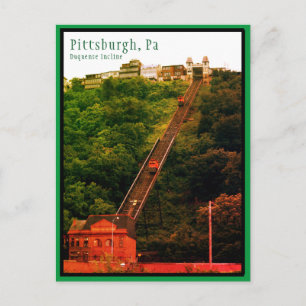 Carte Postale Pittsburgh-Incline-Colorful-Photo
