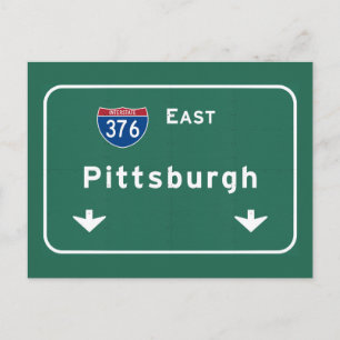 Carte Postale Pittsburgh Pennsylvania pa Interstate Highway :