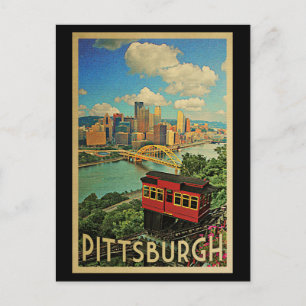 Carte Postale Pittsburgh Postcard Vintage Duquesne Incline