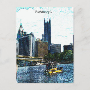 Carte Postale Pittsburgh Skyline