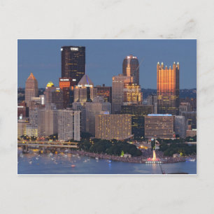 Carte Postale Pittsburgh Skyline à Dusk