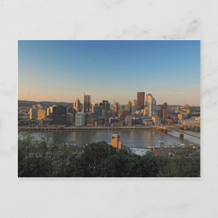 Carte Postale Pittsburgh Skyline au coucher du soleil