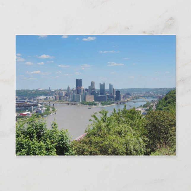 Carte Postale Pittsburgh Skyline de West End Overlook (Devant)