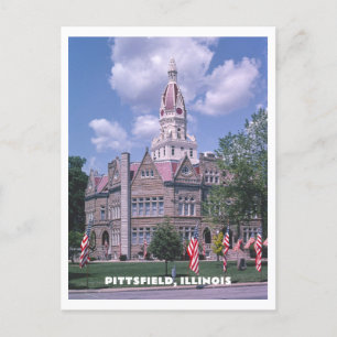 Carte Postale Pittsfield Illinois Pike County Courthouse Photo