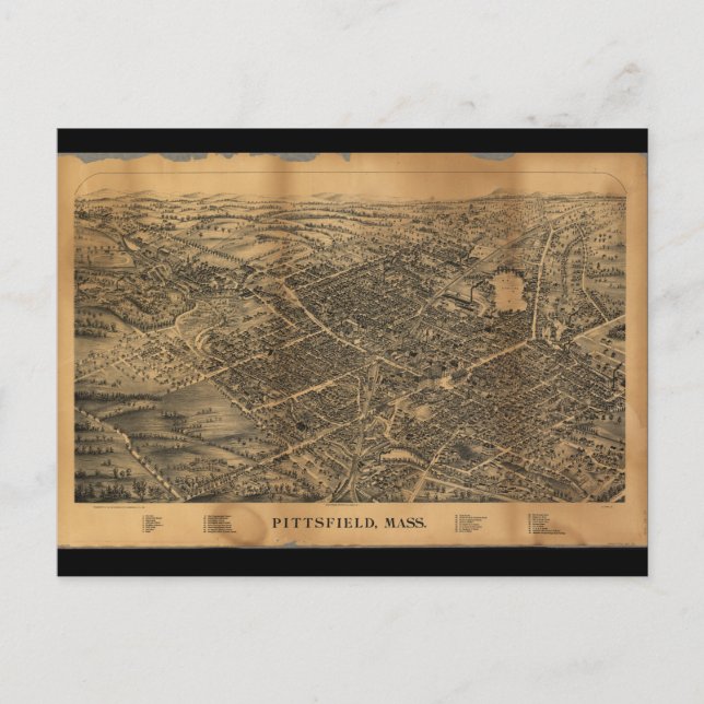 Carte Postale Pittsfield Massachusetts (1899) (Devant)