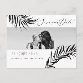 Carte Postale PixDezines Aquarelle Palms Noirs, Enregistrer la d