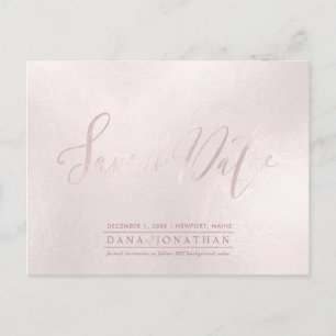 Carte Postale PixDezines Enregistrer la date/Iridescente Blush P