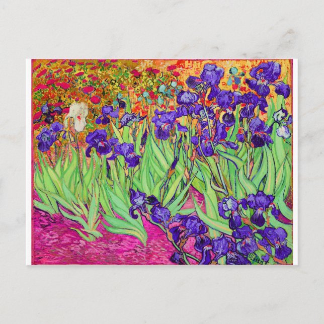 Carte Postale PixDezines van gogh iris/st. remy (Devant)
