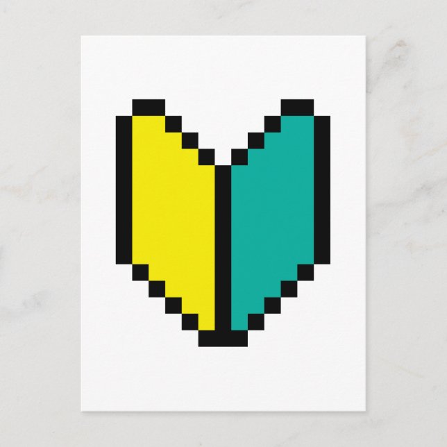 Carte Postale Pixel 8 bits Wakaba / Mark Shoshinsha (Devant)