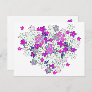 Carte postale Pixel Flower Bunch