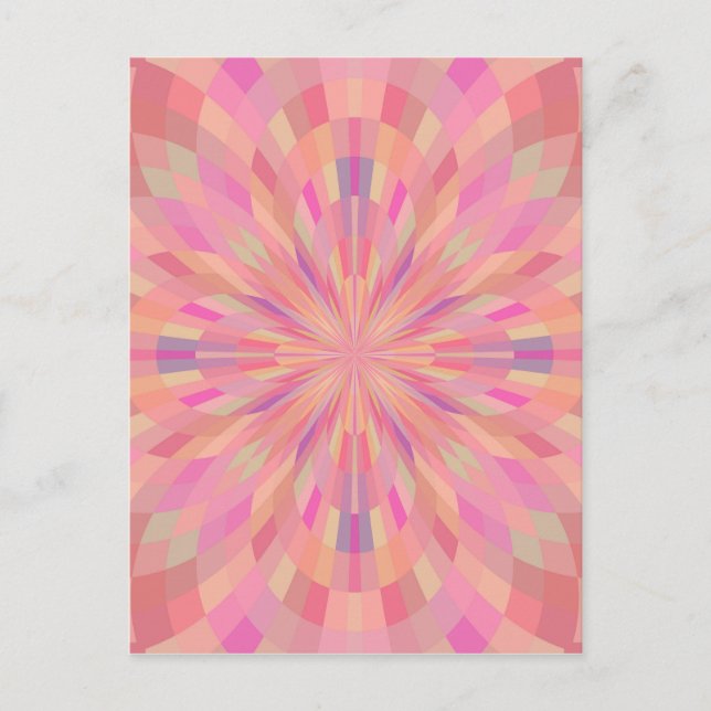 Carte Postale Pixels roses 2 (Devant)