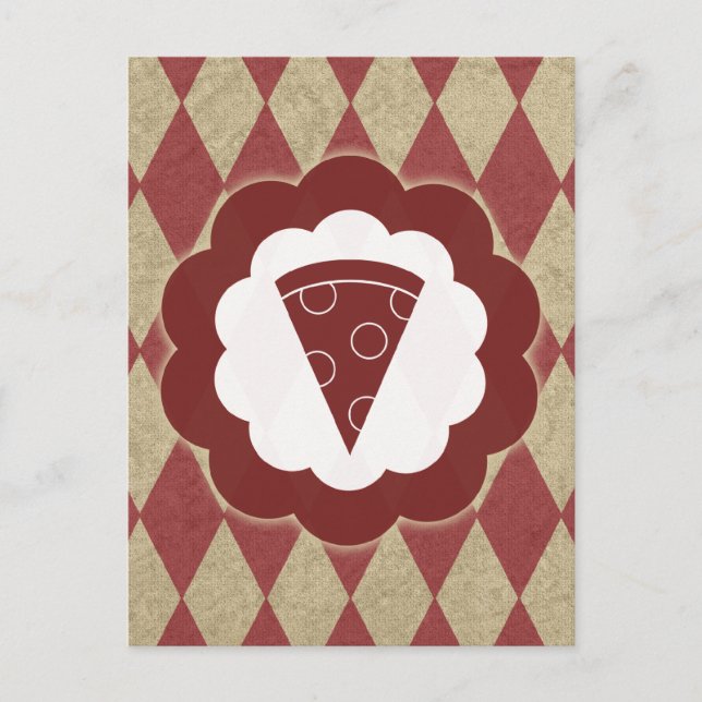 Carte Postale pizza (Devant)
