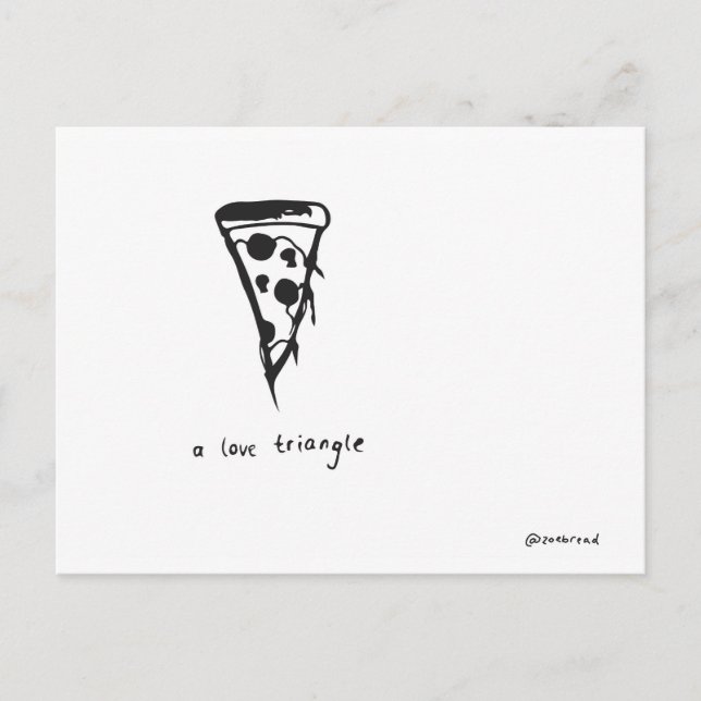 carte postale pizza (Devant)