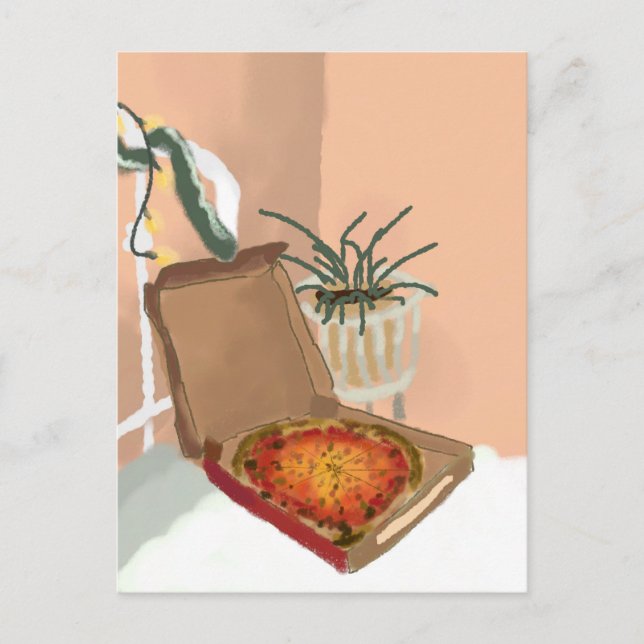 Carte Postale Pizza de Noël (Devant)
