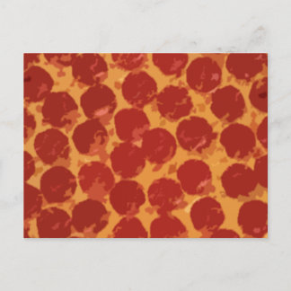 Carte Postale Pizza de pepperoni