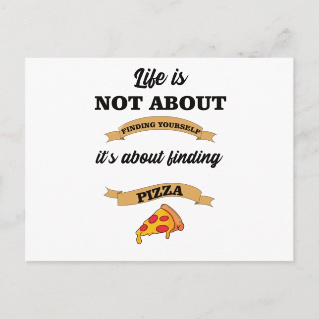 Carte Postale Pizza Dit Lover Foodie (Devant)