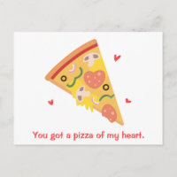 Pizza Mignonne de mon Cœur Pun Amour Humour