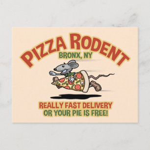 Carte Postale Pizza Rodent