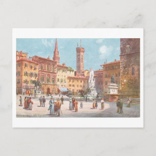 Carte Postale Place antique Piazza della Signoria, Florence, Ita