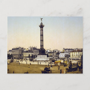 Carte Postale Place de la Bastille, 1900, Paris