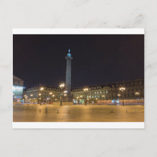 Carte Postale Place de la concorde à Paris la nuit