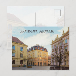 Carte Postale Place de la vieille ville à Bratislava Slovaquie,