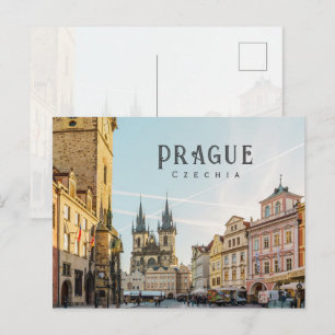 Carte Postale Place de la Vieille-Ville de Prague, Tchéquie phot