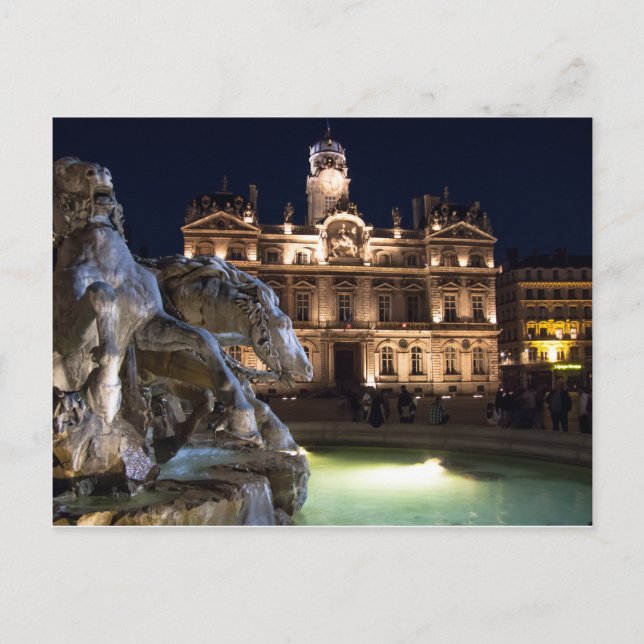 Carte postale Place Des Terreaux, Lyon France (Devant)