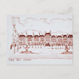 Carte Postale Place des Vosges   Marais, Paris