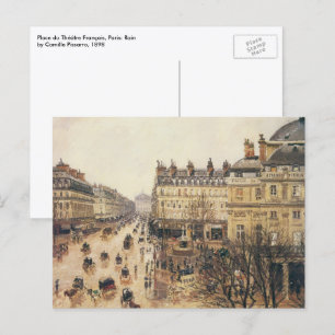 Carte Postale Place du Théâtre Français, Paris Pluie par Pissarr