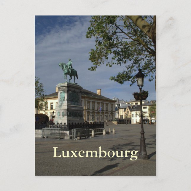 Carte Postale Place Guillaume II, Luxembourg (Devant)
