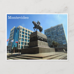 Carte Postale place indépendante montevideo