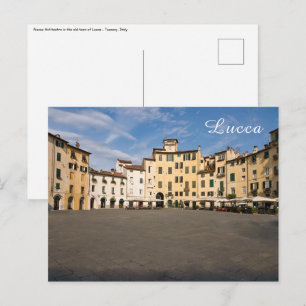 Carte Postale Place Piazza Anfiteatro à Lucques - Toscane, Itali