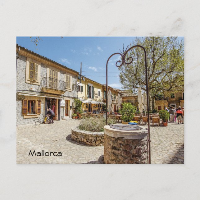 Carte Postale place postale de valldemossa en la isla de Mallorc (Devant)