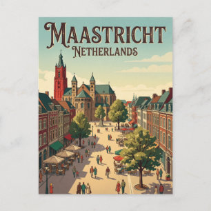 Carte Postale Place Vrijthof, Maastricht Pays-Bas