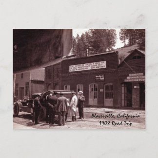 Carte Postale Placerville, Californie1908 Voyage routier
