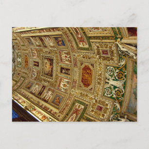 Carte Postale Plafond au Musée du Vatican à Rome Italie Postca