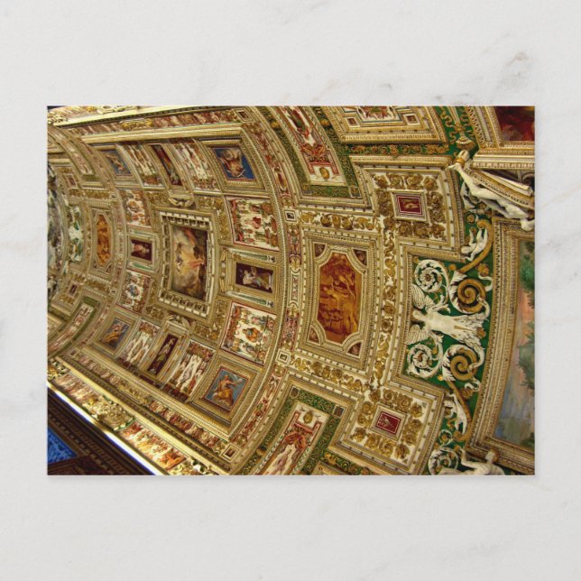 Carte Postale Plafond au Musée du Vatican à Rome Italie Postca (Devant)