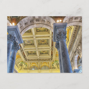 Carte Postale Plafond de la bibliothèque du Congrès