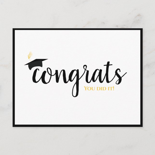 Carte Postale Plafond d'obtention de diplôme pour Félicats (Devant)