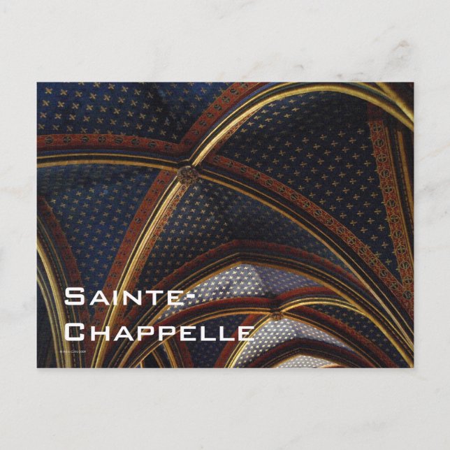 Carte postale Plafond Sainte-Chapelle (Devant)