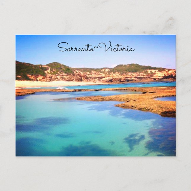 Carte Postale Plage arrière de Sorrento, Victoria, Australie (Devant)