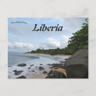 Carte Postale Plage au Liberia