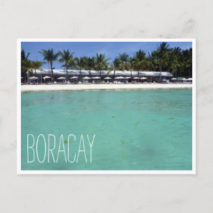 Carte Postale plage blanche boracay eaux