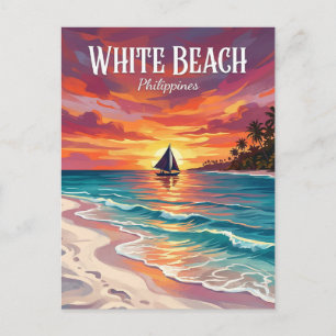 Carte Postale Plage Blanche Philippines