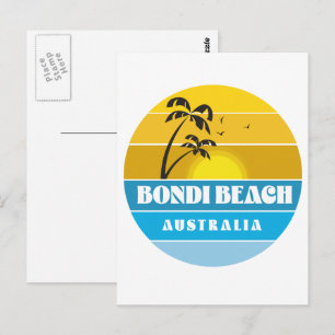 Carte Postale Plage Bondi Australie