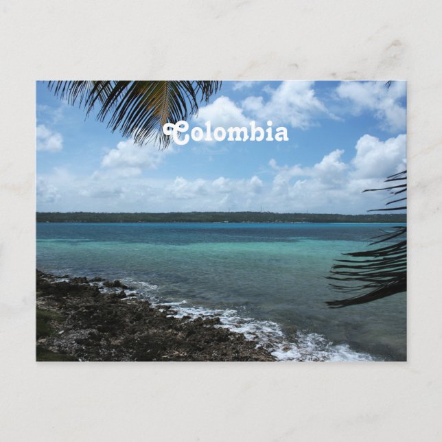 Carte Postale Plage colombienne (Devant)